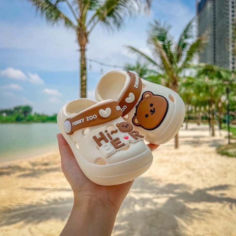 Dép cho bé gái bé trai siêu nhẹ phù hợp cho bé từ 1 đến 5 tuổi  đế mềm chống trơn trượt