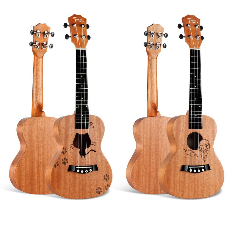 Đàn ukulele gỗ size concert (size 23) tặng kèm phụ kiện