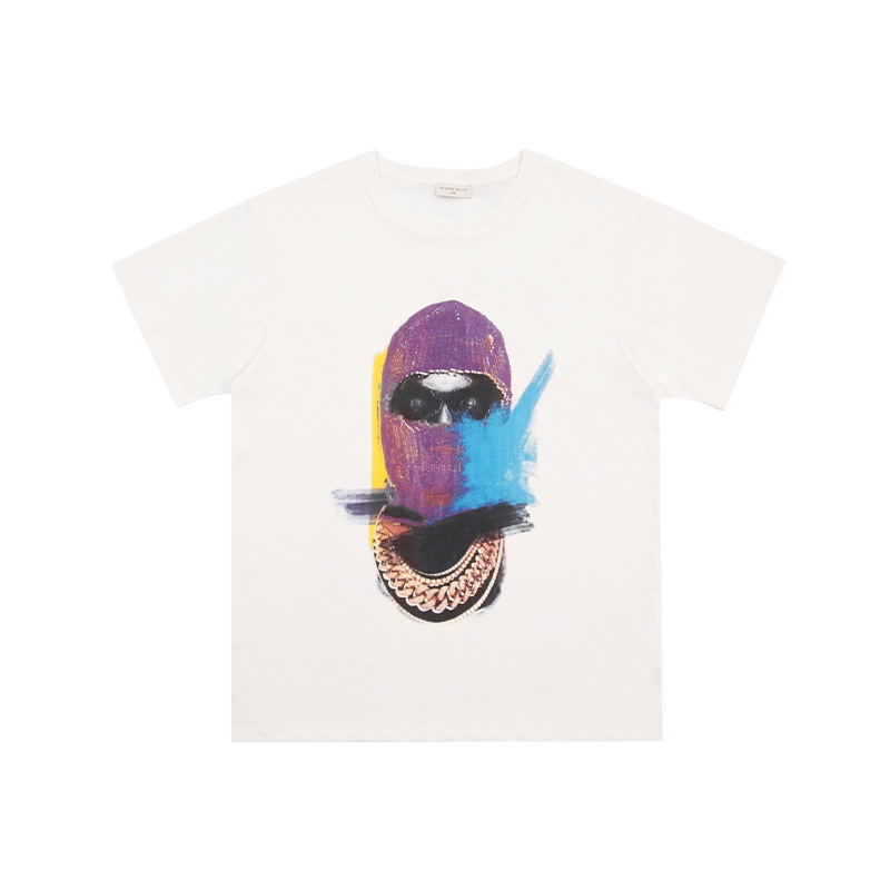 21ss Hip-Hop Kanye High Street Story Pearl Masked People Áo phông in hình Nam nữ Cặp đôi Cổ tròn Tay ngắn TEE | BigBuy360 - bigbuy360.vn