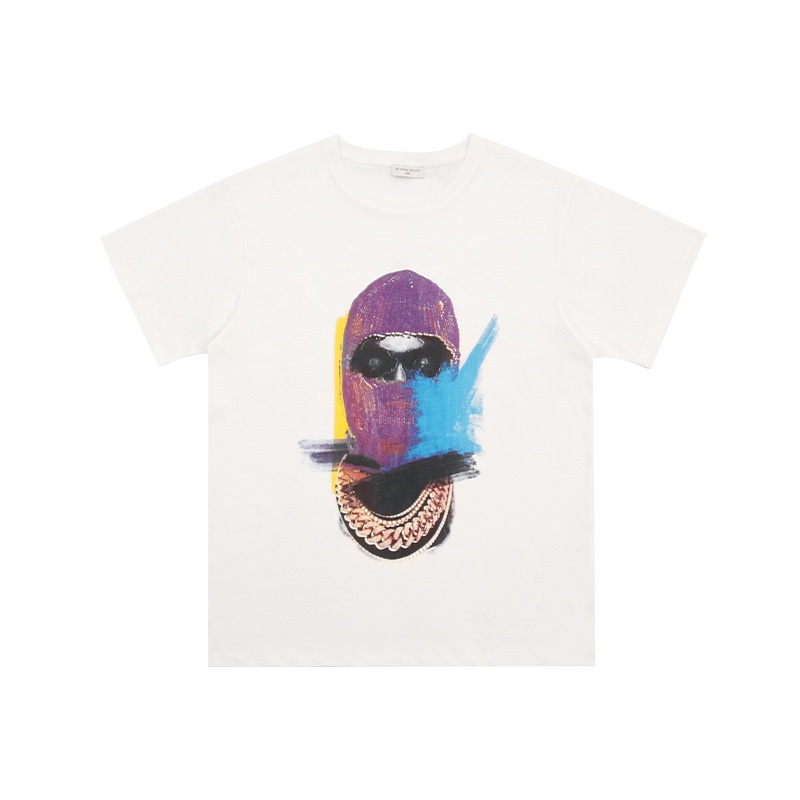 21ss Hip-Hop Kanye High Street Story Pearl Masked People Áo phông in hình Nam nữ Cặp đôi Cổ tròn Tay ngắn TEE | WebRaoVat - webraovat.net.vn