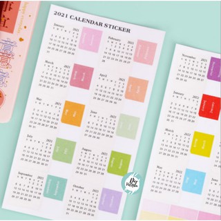 STICKER LỊCH 2021