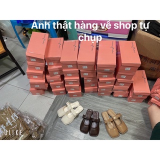 👏 Giày hở gót da pu mềm _3 màu :NÂU TÂY-NÂU ĐẬM -KEM (hang có sẵn)