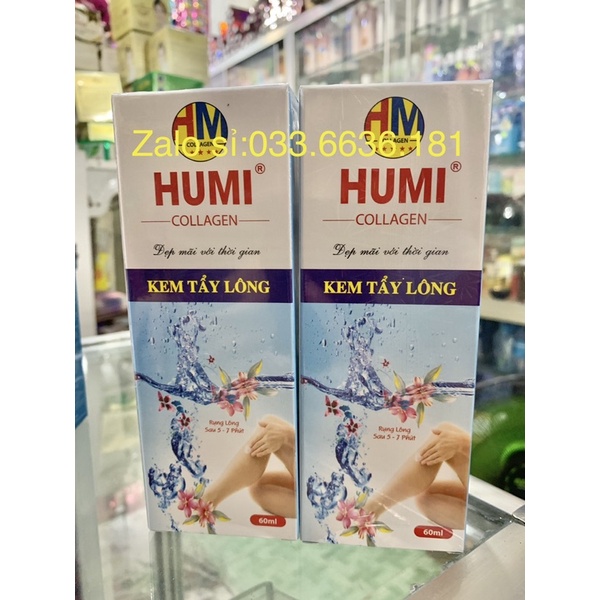 kem tẩy lông collagen HUMI chai 60ml