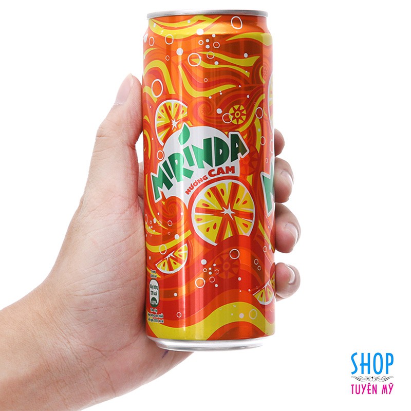 Nước ngọt Mirinda vị cam - lon 330ml