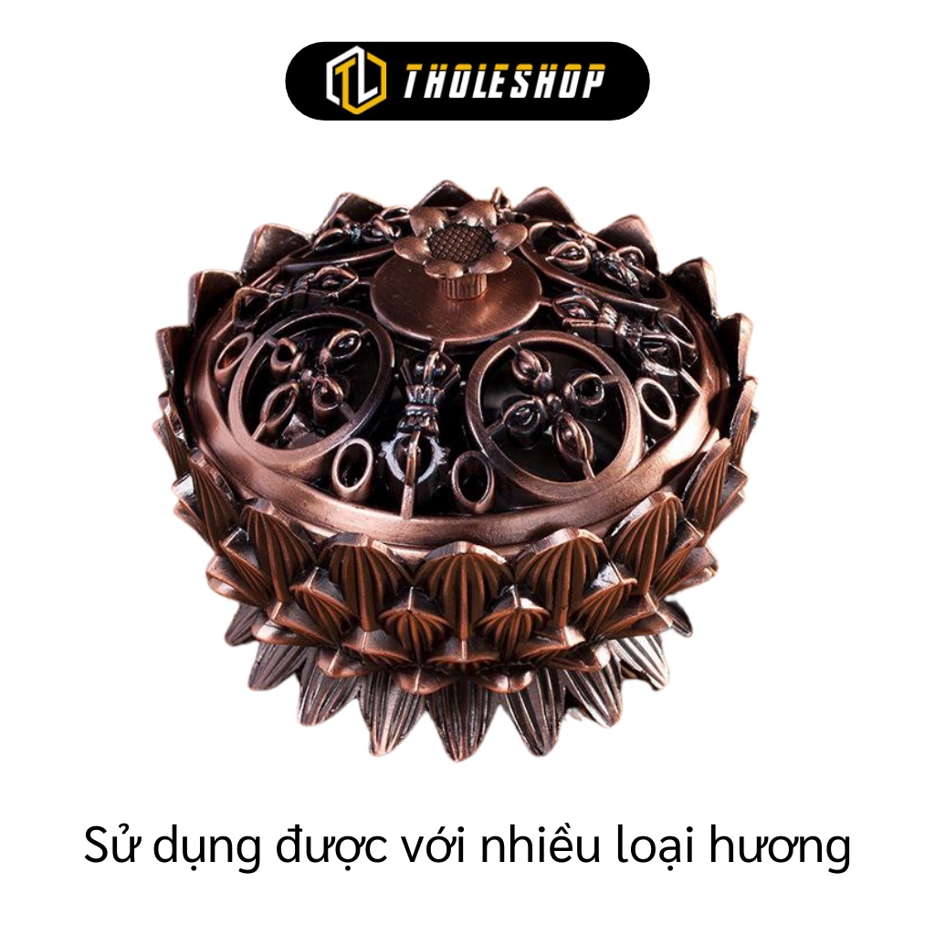 Lư Đồng - Lư Đốt Hương Hình Hoa Sen Bằng Đồng, Lư Xông Trầm Giải Tỏa Mệt Mỏi 7384