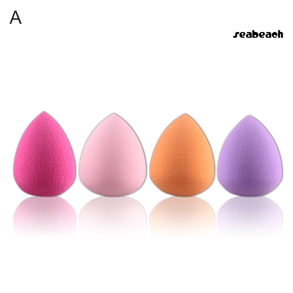 4Pcs Gourd Drop Shape Wet Dry Dual Use Sponge Powder Puff Beauty Makeup Tool | BigBuy360 - bigbuy360.vn