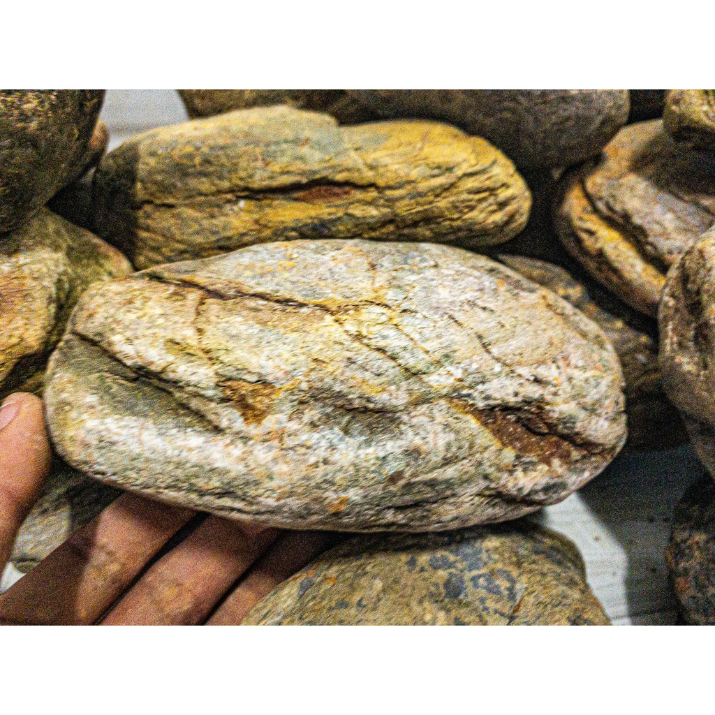 Đá Cuội Vân Mây (1KG)|Trang Trí Bể Thủy Sinh, Biotope | Size To-Nhỏ | Mua Nhiều Giảm Giá