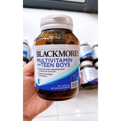 Vitamin tổng hợp dành cho bé trai/bé gái Blackmores Multivitamin for Teen Boys/Girls, Úc (60v) giúp phát triển toàn diện