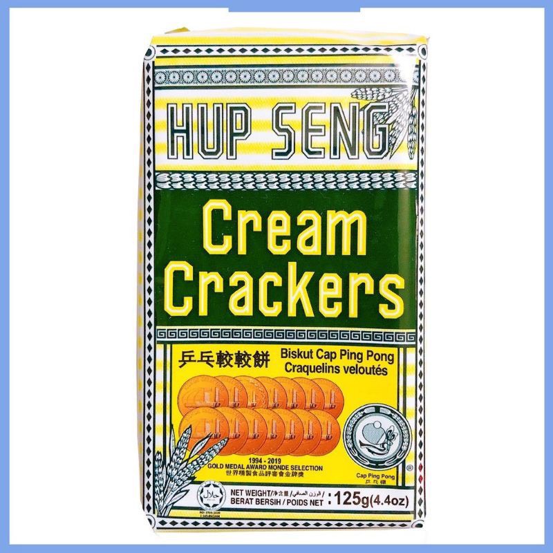 Bánh ăn kiêng lúa mạch ⚡ GIÁ TỐT ⚡ Hup seng cream crackers giòn tan, đầy đủ dinh dưỡng, chất lượng đảm bảo