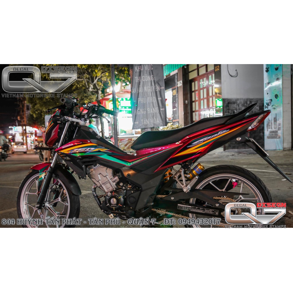 Tem Rời SONIC 150 Đỏ - decalq7