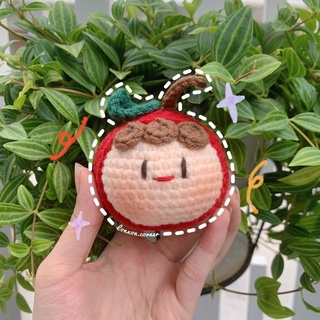 Móc khóa len handmade em bé trái cây