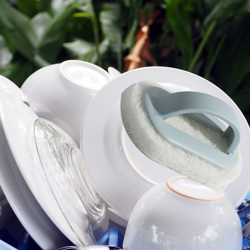 Bàn chải vệ sinh cửa kính nhà tắm/nhà bếp tay cầm nhựa tiện dụng