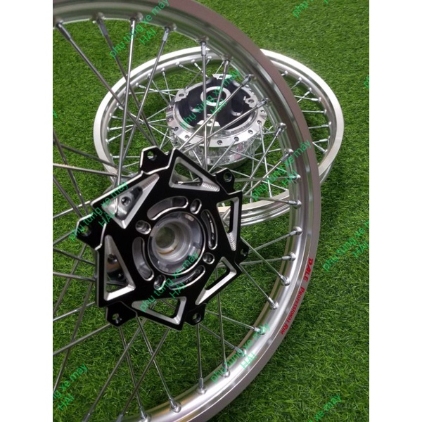 Bánh căm dành cho các dòng Honda Winner 150 đùm mạ crom kèm lòng đĩa trước cnc 3D lắp như zin không cần chế msp 0056