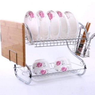 Kệ Chén Inox 2 Tầng