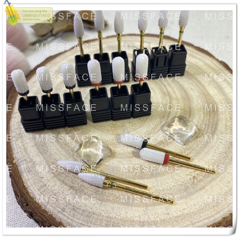 Đầu mài sứ (phá- mịn)  nail cao cấp , IB SHOP ĐỂ CHỌN LOẠI ĐẦU MÀI MONG MUỐN