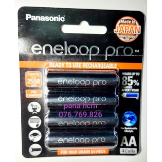1 vỉ 4 viên pin sạc panasonic eneloop pro bk-3hcce/4bt