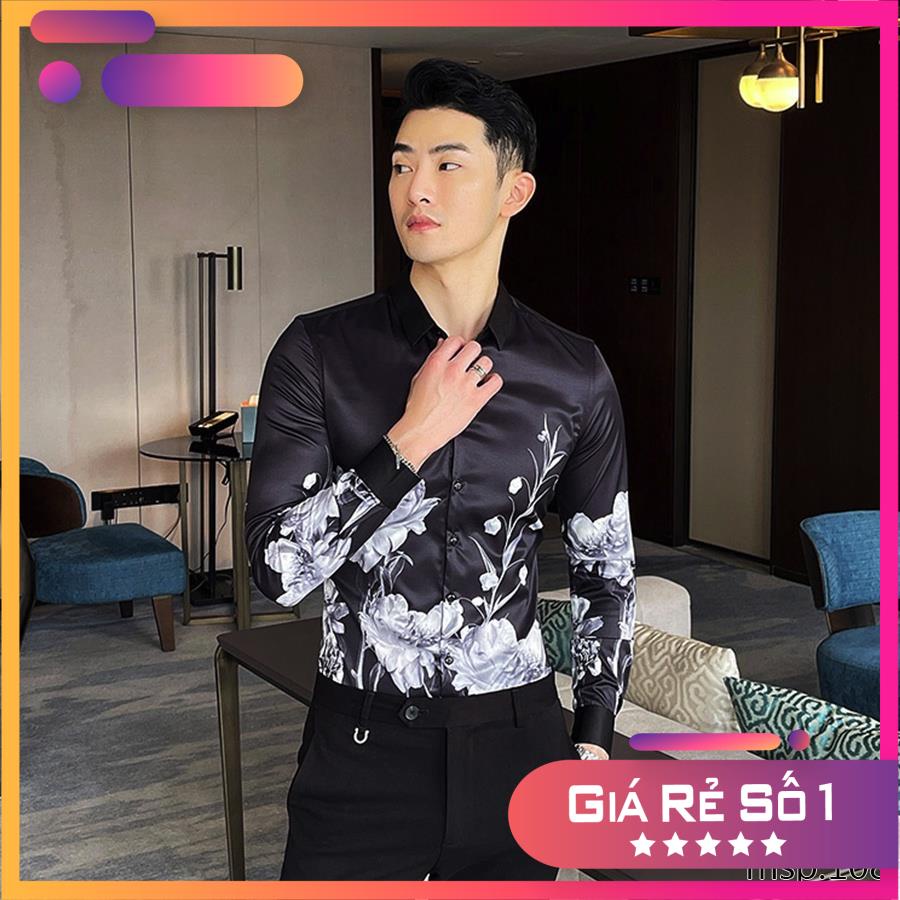 Áo sơ mi TSM Họa Tiết hoa 3D thời thượng mã 105 và 106