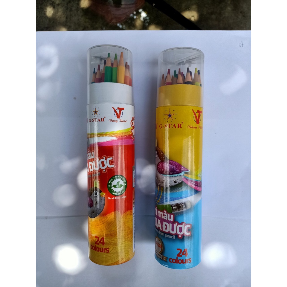 CHÌ MÀU XOÁ ĐƯỢC 24 CÂY DÀI KÈM CHUỐT