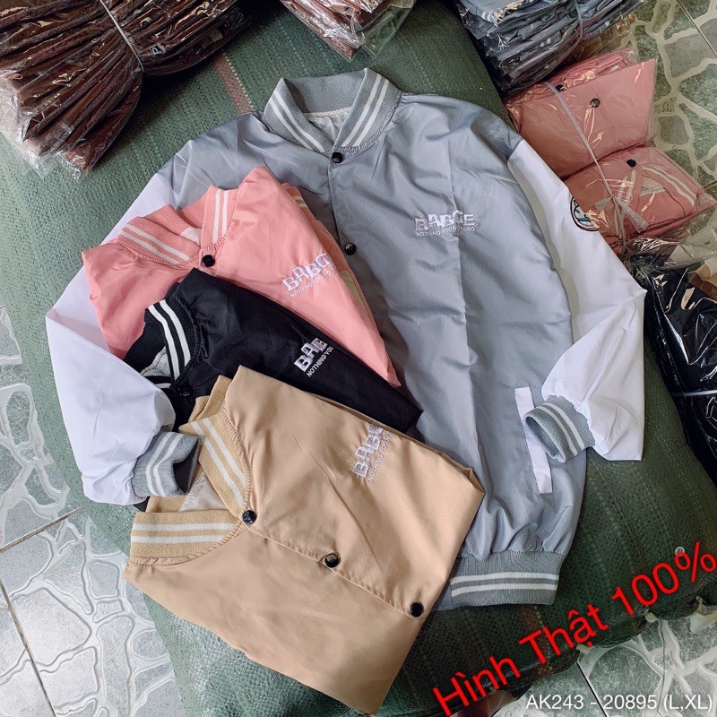 Áo Khoác Dù 2 Lớp Bomber Jackets Nam Nữ Gió 2 Lớp Couple Unisex Siêu Hot BADGE - AK2243