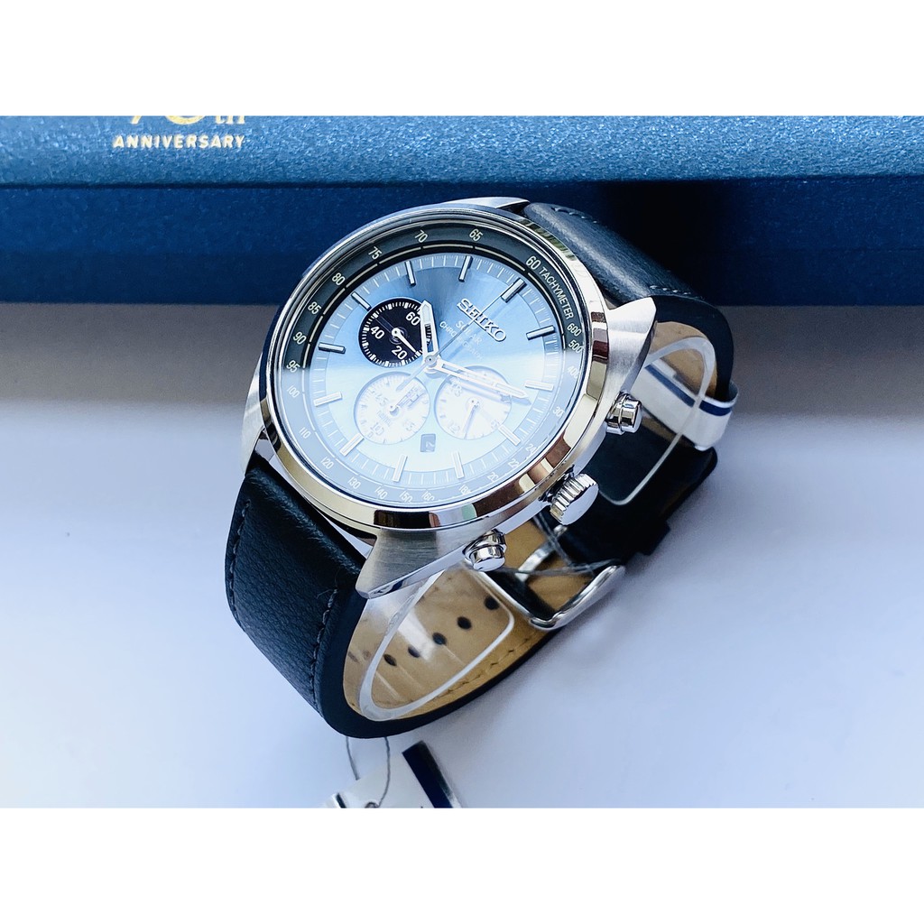 Đồng hồ nam SEIKO Solar Chronograph SSC625P1 dial xanh khó cưỡng