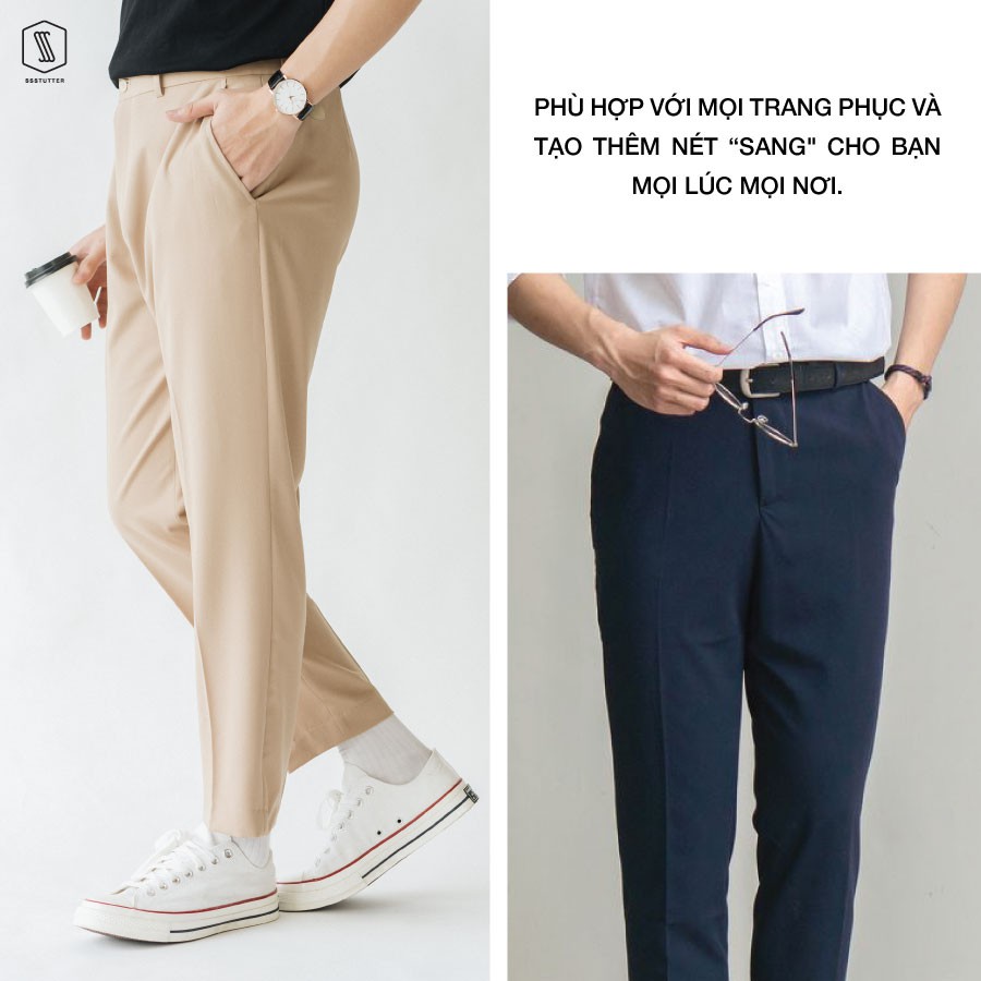 [SSSTXUX3 hoàn 8% xu]Quần âu Nam Regular Fit Basic SSSTUTTER Vải dệt thoi co giãn siêu nhẹ 5 màu Great Life Pants v2 | BigBuy360 - bigbuy360.vn