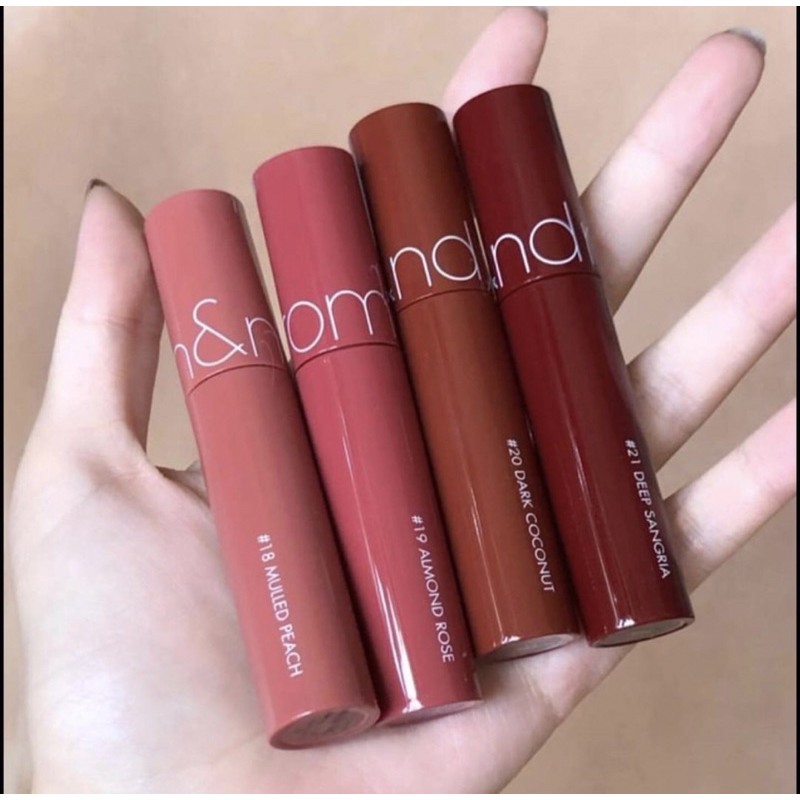 ROMAND JUICY LASTING TINT RIPE FRUIT vs VELVET TINY AUTUMN VIBE