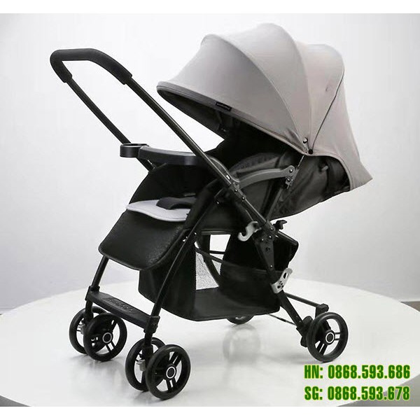 Xe đẩy 2 chiều phối lưới thoáng cao cấp cho bé Seebaby T08 (tặng đệm mùa đông và màn che muỗi)