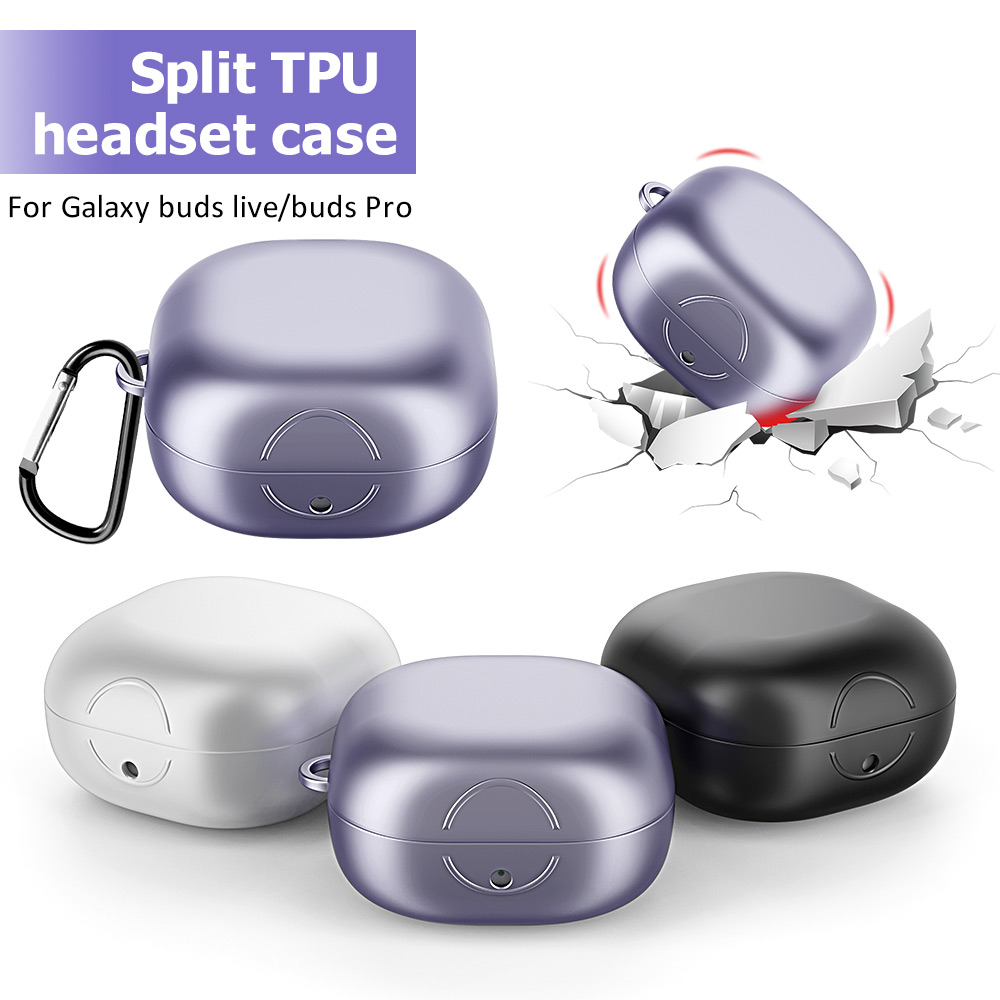 Vỏ bảo vệ hộp đựng tai nghe tư fTPU có khóa cho Samsung Galaxy Buds Live / Bud Pro