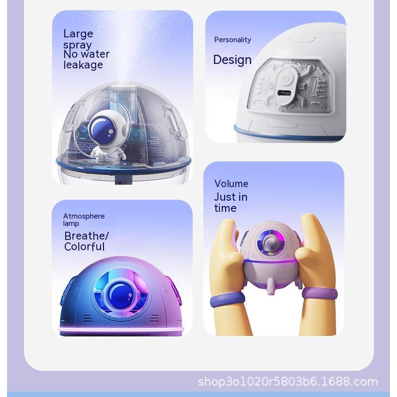 Mới Máy Tạo Độ Ẩm Không Khí Hình Viên Con Nhộng Có Đèn