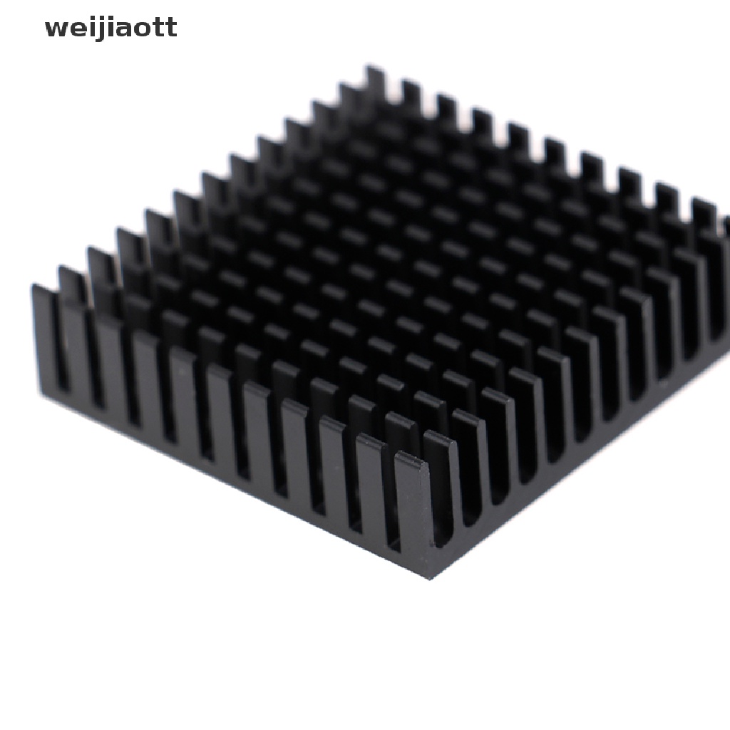 weijiaott 2pcs 40x40x11mm black aluminium heatsink chip thermal conductive block WT