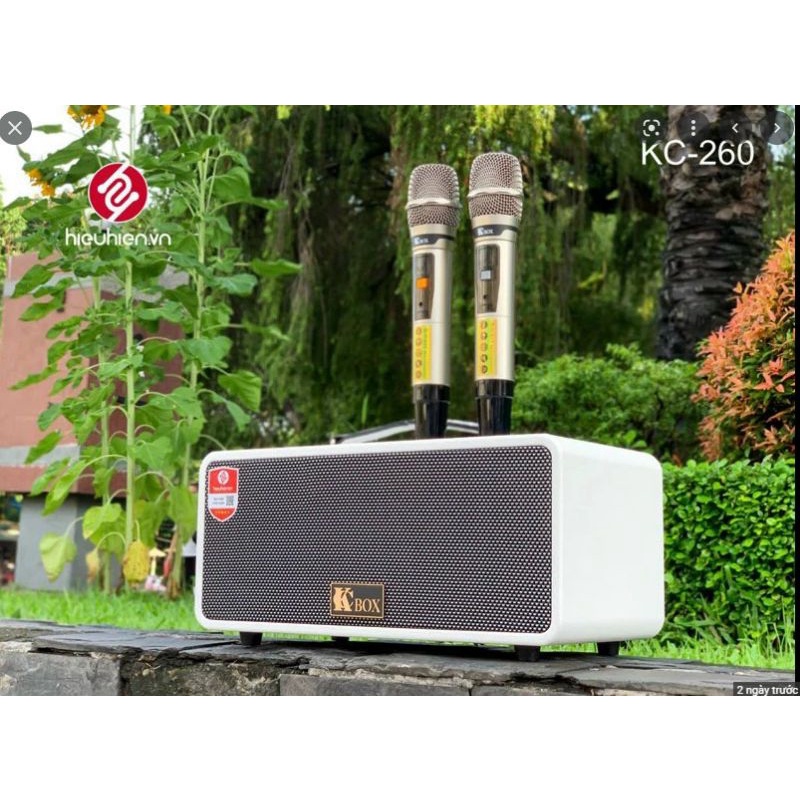 LOA KARAOKE KC BOX KC 260 -2 MÍC MẪU MỚI NHẤT 2022,,