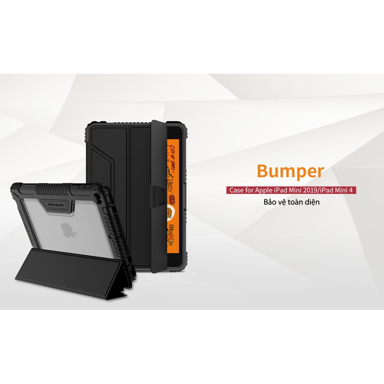 Bao da chống sốc Ipad Mini 4 và mini 5 Nillkin chính hãng tặng Miếng dán màn hình | BigBuy360 - bigbuy360.vn