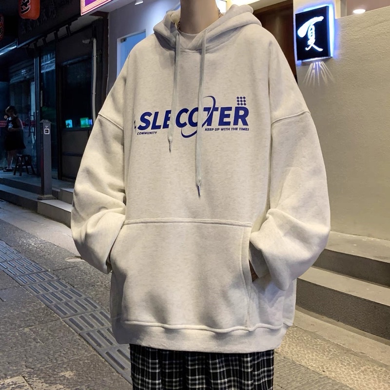 Áo Hoodie Nỉ Bông SLECCTER Tay Dài Unisex Túi Bụng To