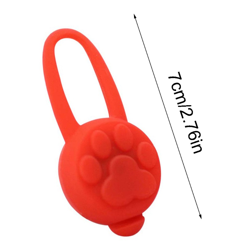 Dây Đeo Cổ Chó Bằng Silicone Có Đèn LED Phát Sáng Chống Thất Lạc