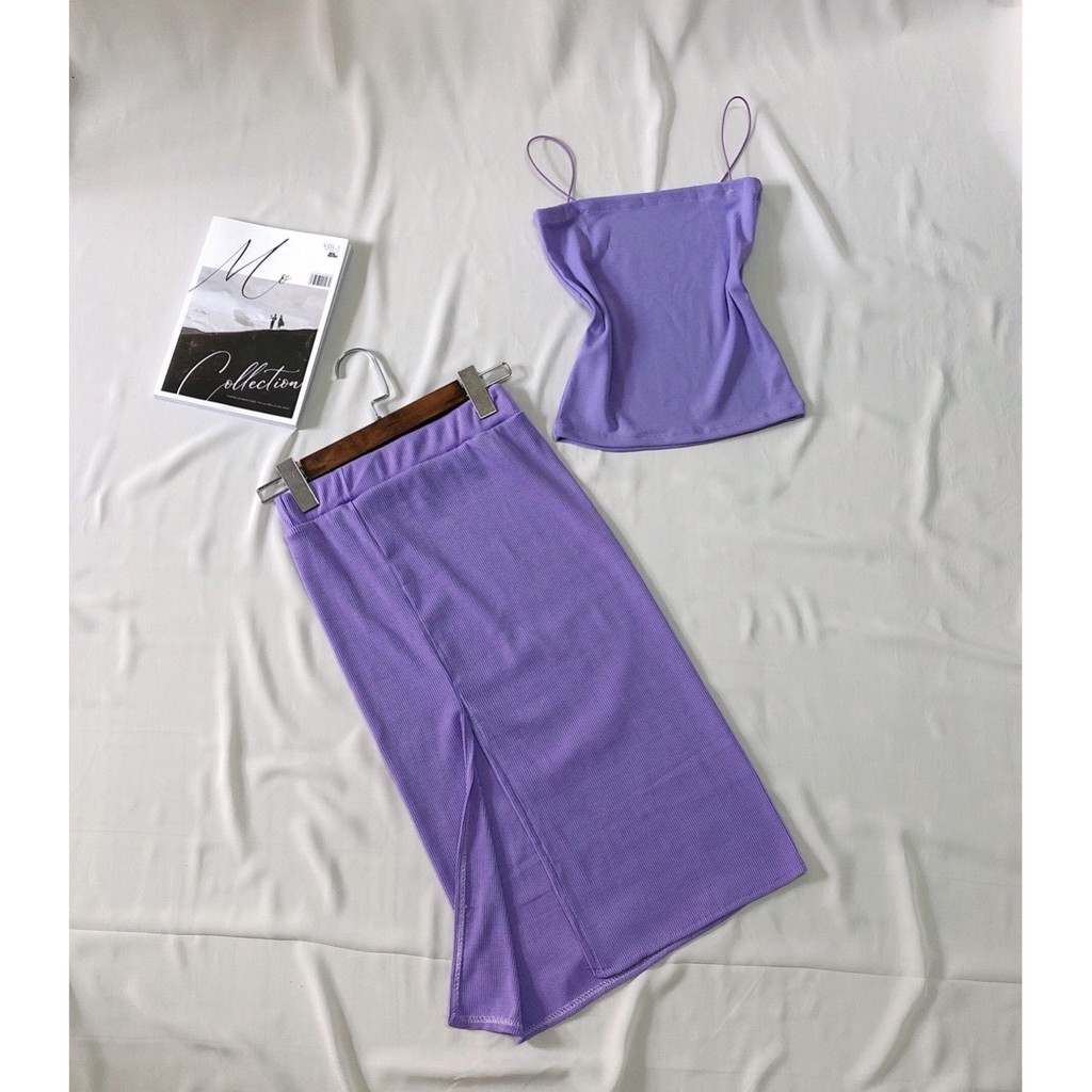 Chân váy thun bozip xẻ tà xinh siểu hot hit | BigBuy360 - bigbuy360.vn