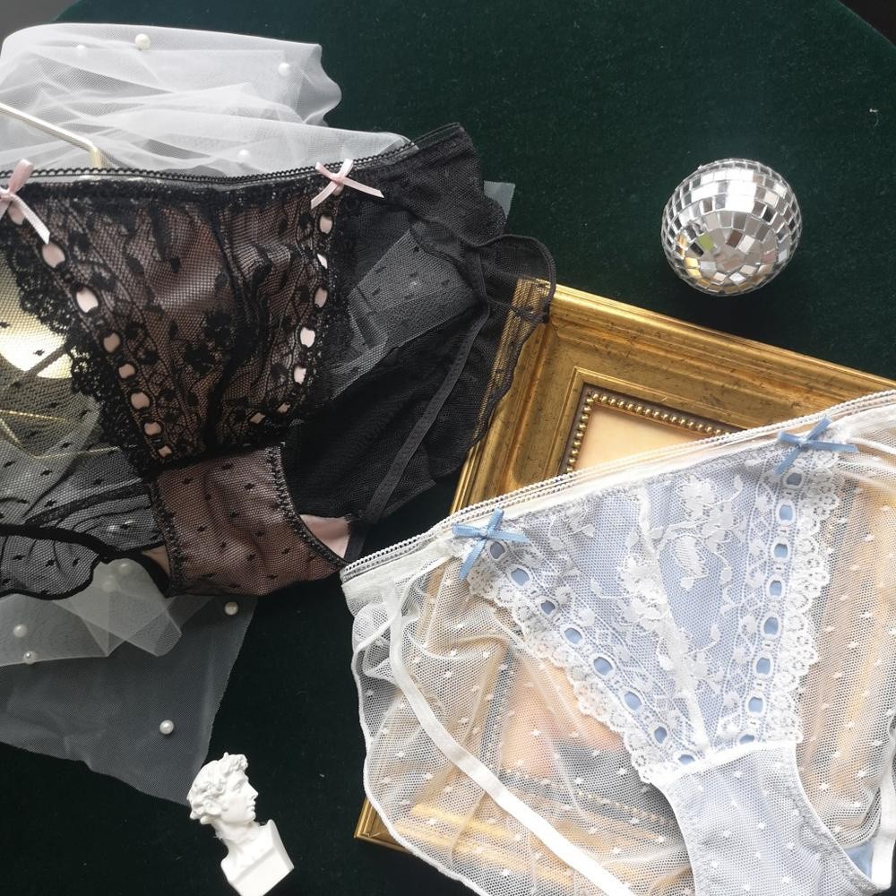 Quần Lót Ren Lưới Không Đường May Thắt Nơ Trong Suốt Nhiều Màu Thời Trang Quyến Rũ Cho Nữ | BigBuy360 - bigbuy360.vn