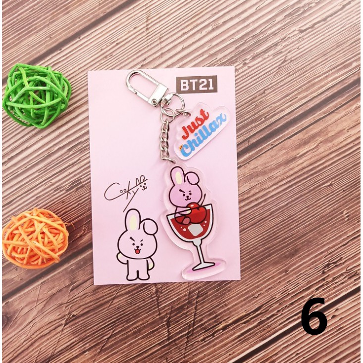 Móc khóa dành cho fan nhóm BTS kiểu dáng cá tính