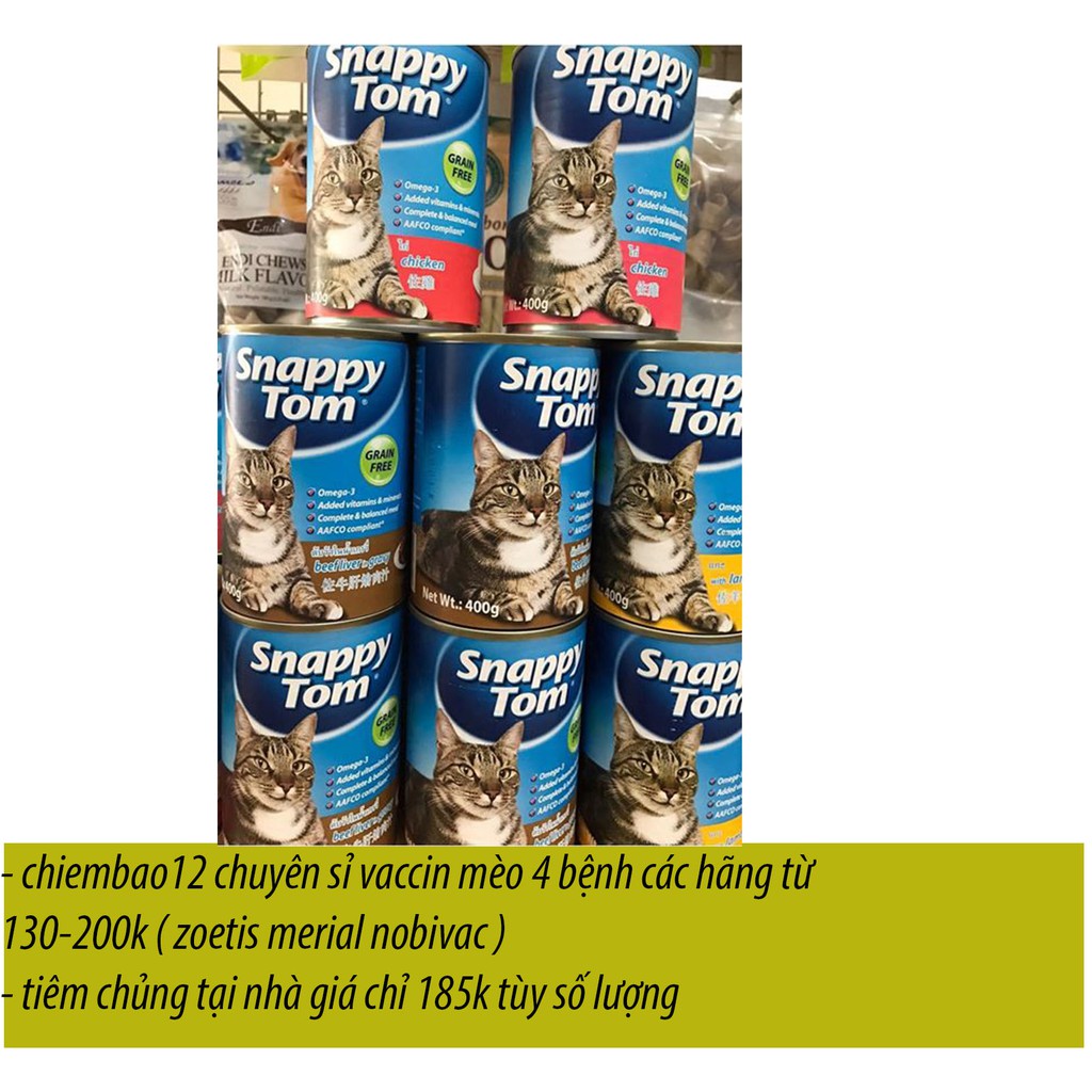 siêu sỉ-lon 400g- Pate Cho Mèo Snappy Tom