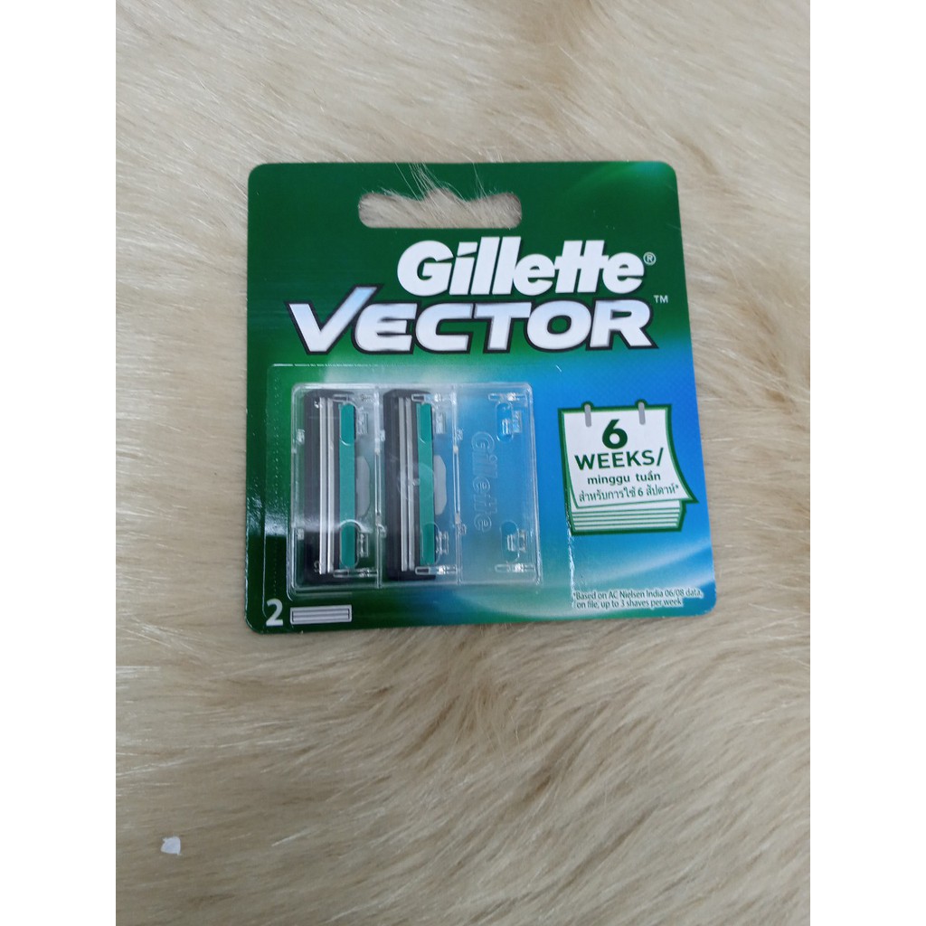 Lưỡi dao lam GILLETTE VECTOR  25K/VỈ FREESHIP  Lưỡi lam được làm từ thép không gỉ