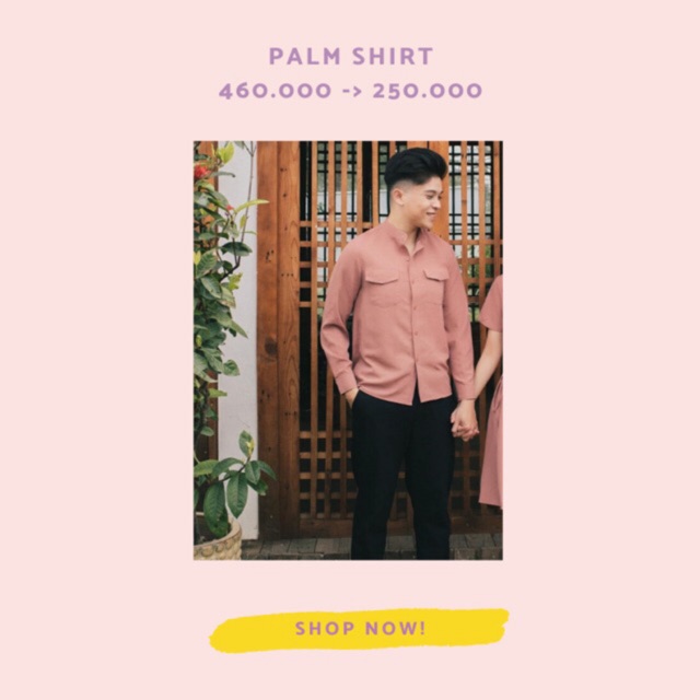Áo sơ mi đôi Palm shirt (FREESTYLE)