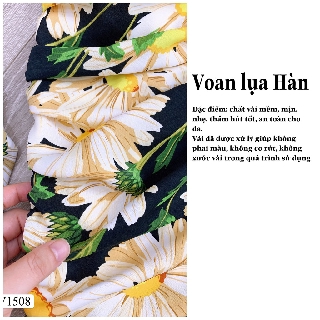 [ HÀNG BIG SIZE] Váy hoa đuôi cá cổ vuông V1508 (Kèm ảnh thật trải sàn do shop tự chụp)