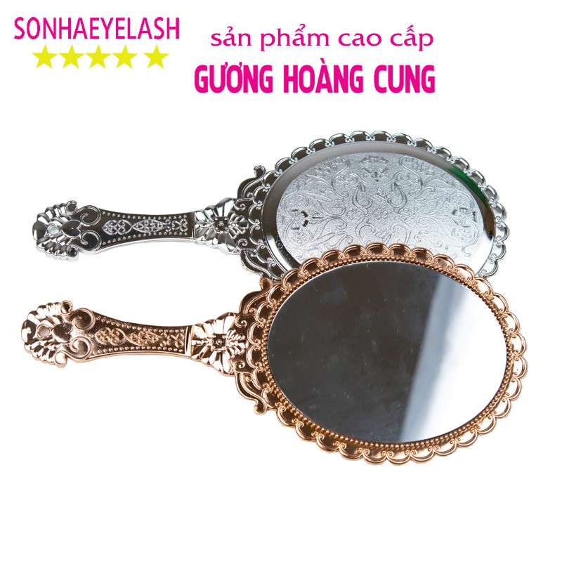 Gương hoàng cung soi mi cầm tay (giao màu ngẫu nhiên)