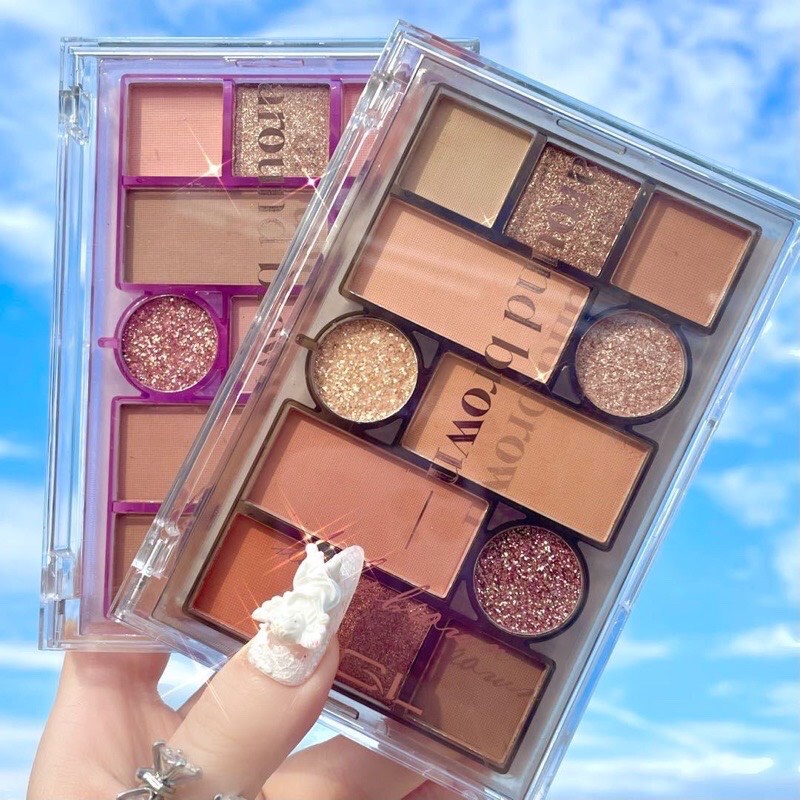 Bảng Phấn Mắt MGL 12 Ô Tông Màu Nâu Tây Siêu TRENDY Xiin house | BigBuy360 - bigbuy360.vn