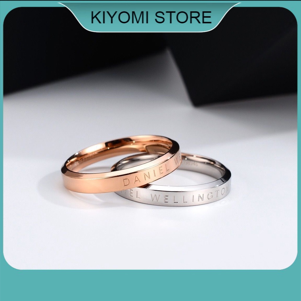 Nhẫn Đôi Nam Nữ Unisex Bản Đẹp Thép Không Rỉ Bảo Hành 1 Năm Full Box KIYOMI STORE