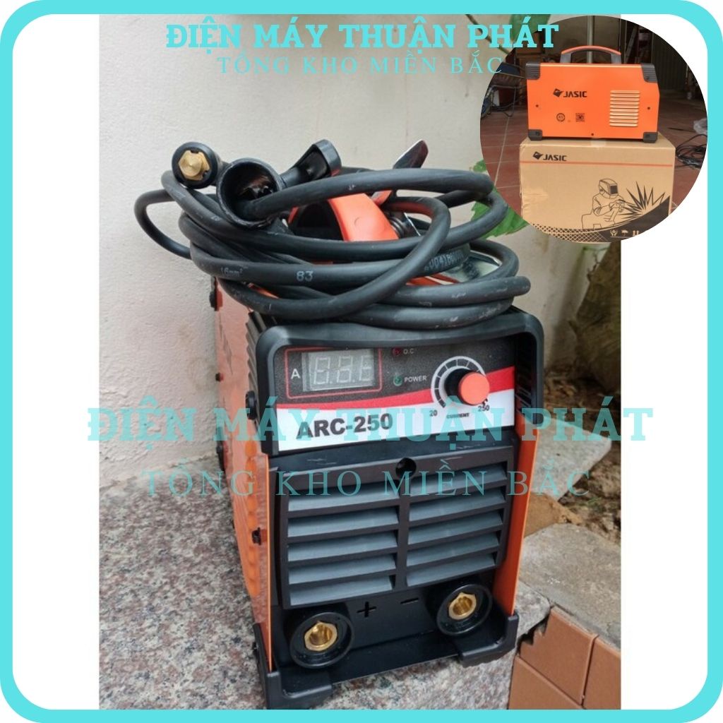 Máy hàn que điện tử mini JASIC ARC 250A cầm tay chính hãng 1 núm mạnh mẽ bền bỉ hồng ký