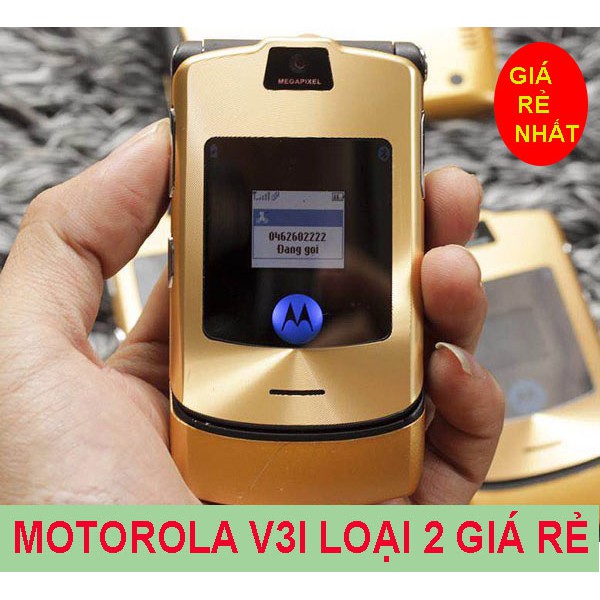 Điện thoại nắp gặp Motorola V3 pin khủng giá rẻ tặng kèm pin và sạc - Bảo hành 6 tháng