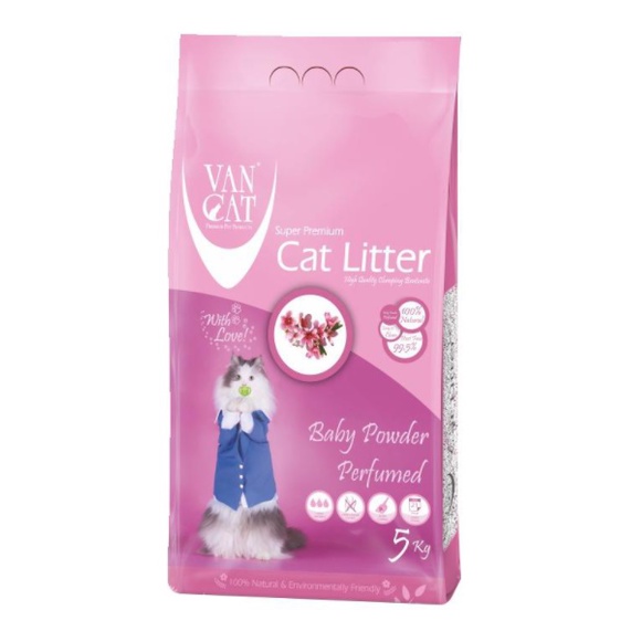 CÁT MÈO VANCAT 5KG- SIÊU THẤM HÚT
