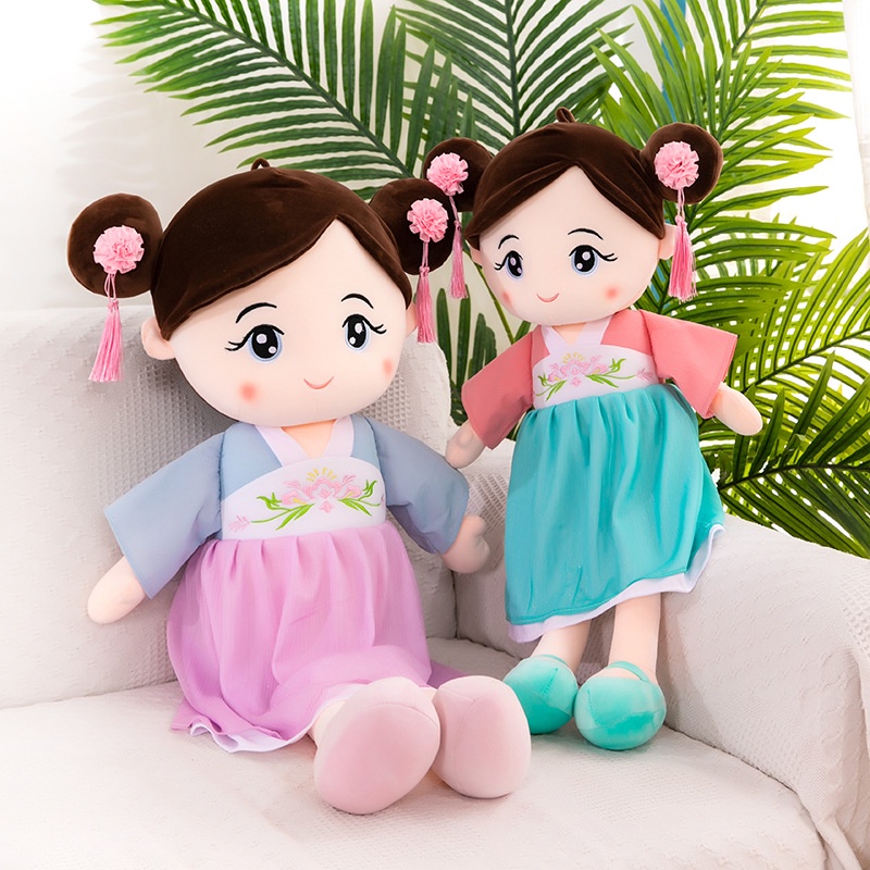 Búp Bê Công Chúa Anna Mặc Váy Hán Phục Nhồi Bông Dễ Thương