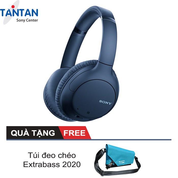 Tai nghe On-ear BLUETOOTH CHỐNG ỒN Sony WH-CH710N | Noise Cancelling - Bluetooth 5.0 - NFC - Pin:35h - Cắm dây - Micro