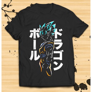 HOT🔥 Áo Phông DRAGON BALL Z SUPER SAIYAN BLUE SON GOKU SILHOUETTE mẫu mới cực chât